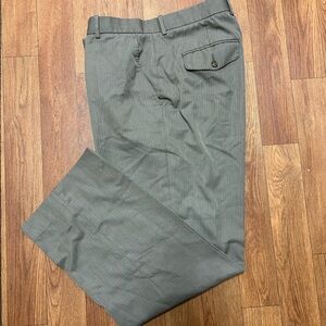 Perry Ellis Brown Dress Pants, Classic Fit - Clean, 36/30